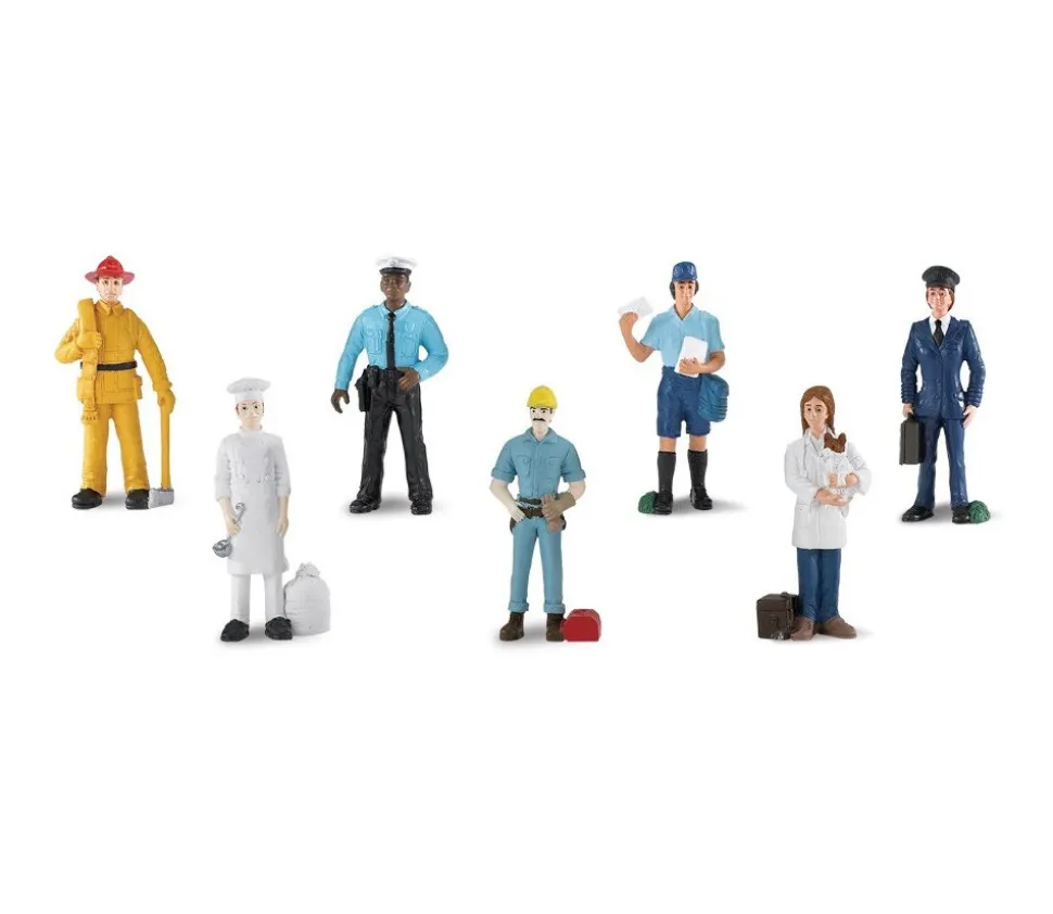 Métiers : 7 figurines de jeu réalistes 6 cm