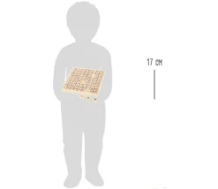 Multiplication - table de calcul bois naturel