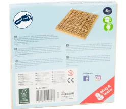 Multiplication - table de calcul bois naturel