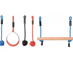 Ninja line - parcours avec slackline + 7 éléments