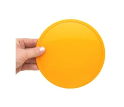 Palet 15 cm jaune orange 150 x 8 mm à l'unité plastique