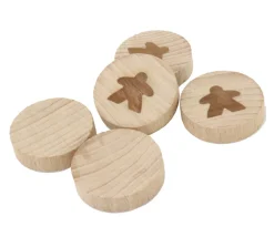 Palet en bois meeple 4 cm diamètre