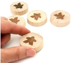 Palet en bois meeple 4 cm diamètre
