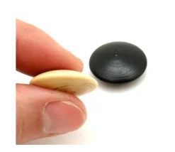 Palet galet 2.3 cm buis naturel pour jeu de go unité