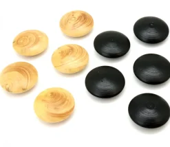 Palet galet 2.3 cm buis naturel pour jeu de go unité