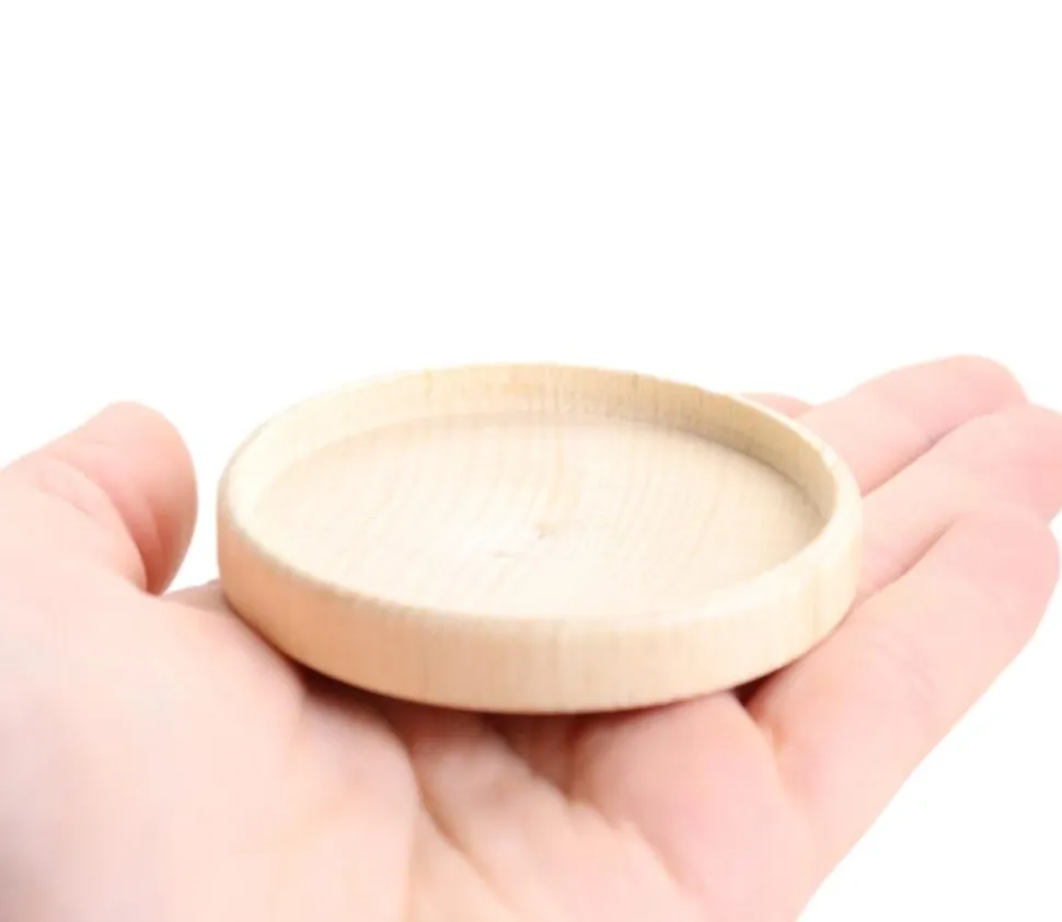 Palet Rond en bois 6.5 cm avec rebords