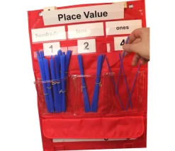 Panneau affichage avec pochettes 44 x 34 cm et accessoires tableau de valeur