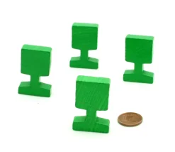 Panneau circulation carré vert