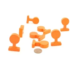 Panneau circulation rond orange