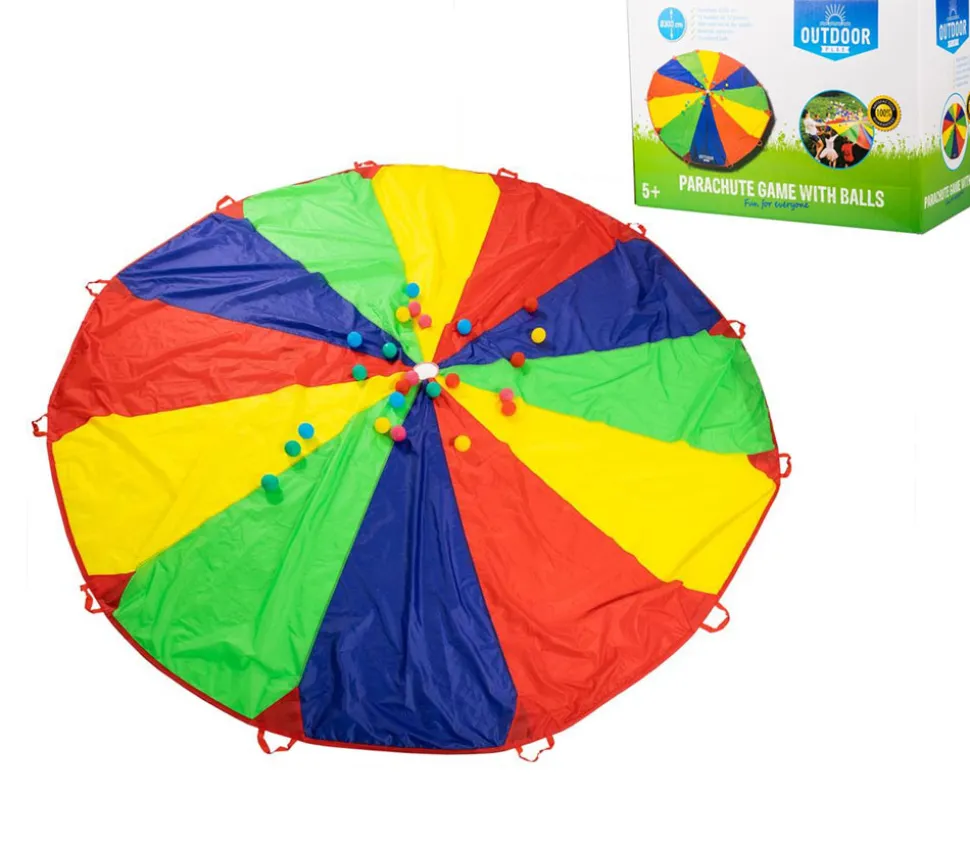 Parachute Géant 3 m avec trou et 24 balles - 12 joueurs