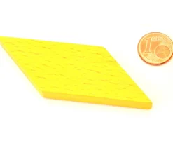 Parallèlogramme en bois 47 x 24 x 8 mm jaune pour jeu achat en ligne