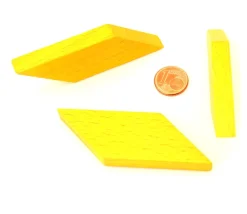 Parallèlogramme en bois 47 x 24 x 8 mm jaune pour jeu achat en ligne