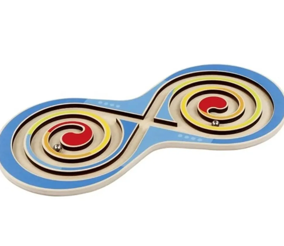 Parcours de bille - coordination en bois 28 cm