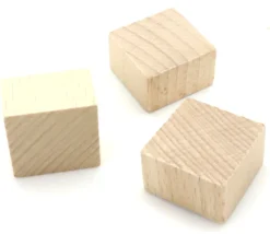 Pavé bois naturel 25 x 25 x 15 mm à l'unité