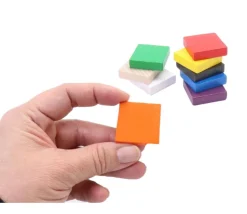 Pavé en bois Carré plat 30 x 30 x 8 mm jeux à l'unité