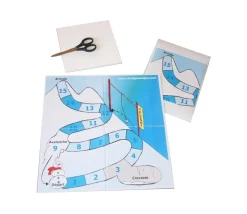 PC1 Plateau de jeux carré 410 x 410 mm moyen format pliable