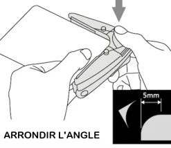 Perforateur : Coupe angles arrondis