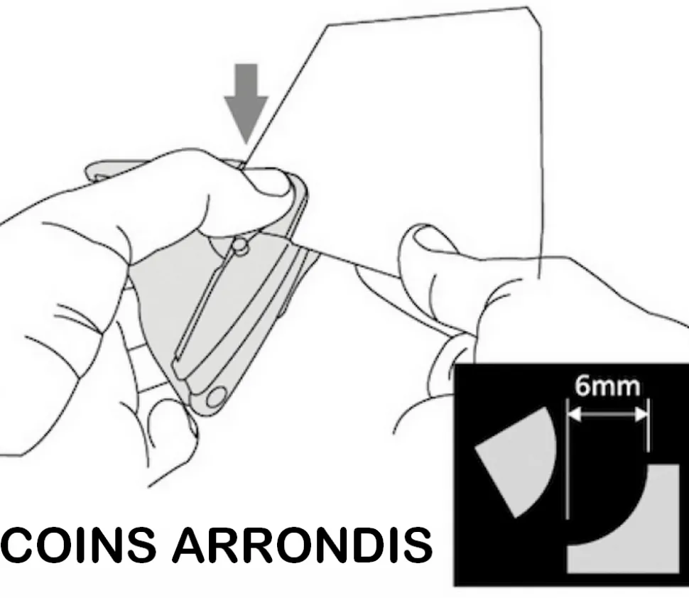Perforateur : Coupe angles arrondis