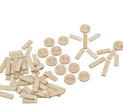 Personnages en bois émotions - 40 pièces