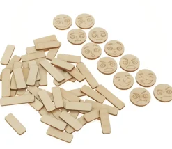 Personnages en bois émotions - 40 pièces