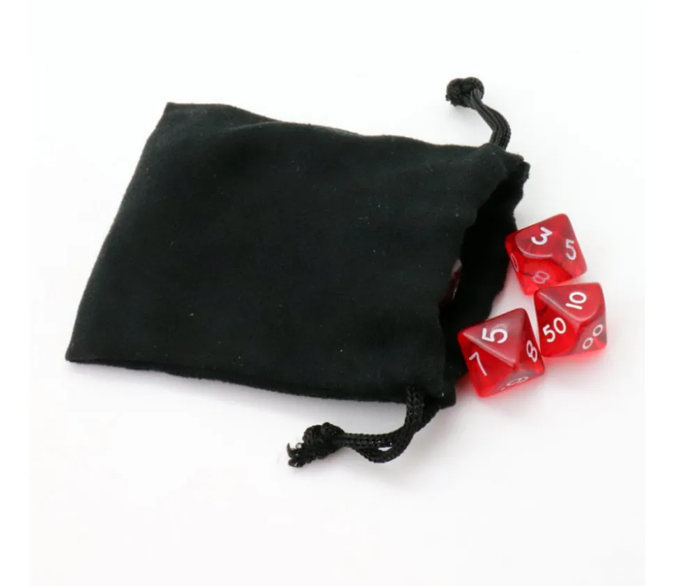 Petit Sac en velours 100 x 75 mm pour pions de jeux