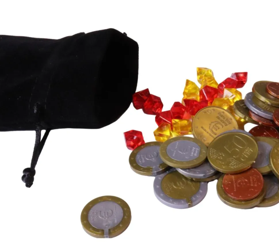 Petit Sac velours noir épais avec cordon de serrage - 10 x 8 cm