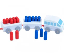 Petit Train en bois de calcul de 1 à 20