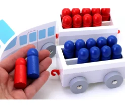 Petit Train en bois de calcul de 1 à 20