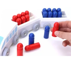 Petit Train en bois de calcul de 1 à 20