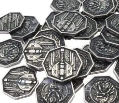 Pièce métal argent Forged Dwarven 34 mm octogonale