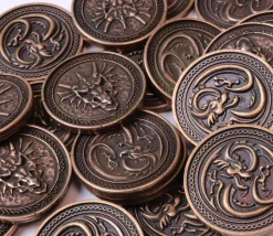 Pièce métal cuivré Forged dragon à l'unité