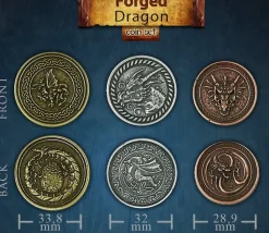 Pièce métal cuivré Forged dragon à l'unité