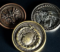 Pièce métal cuivré Forged dragon à l'unité