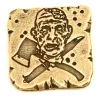 Pièce métal doré Zombie