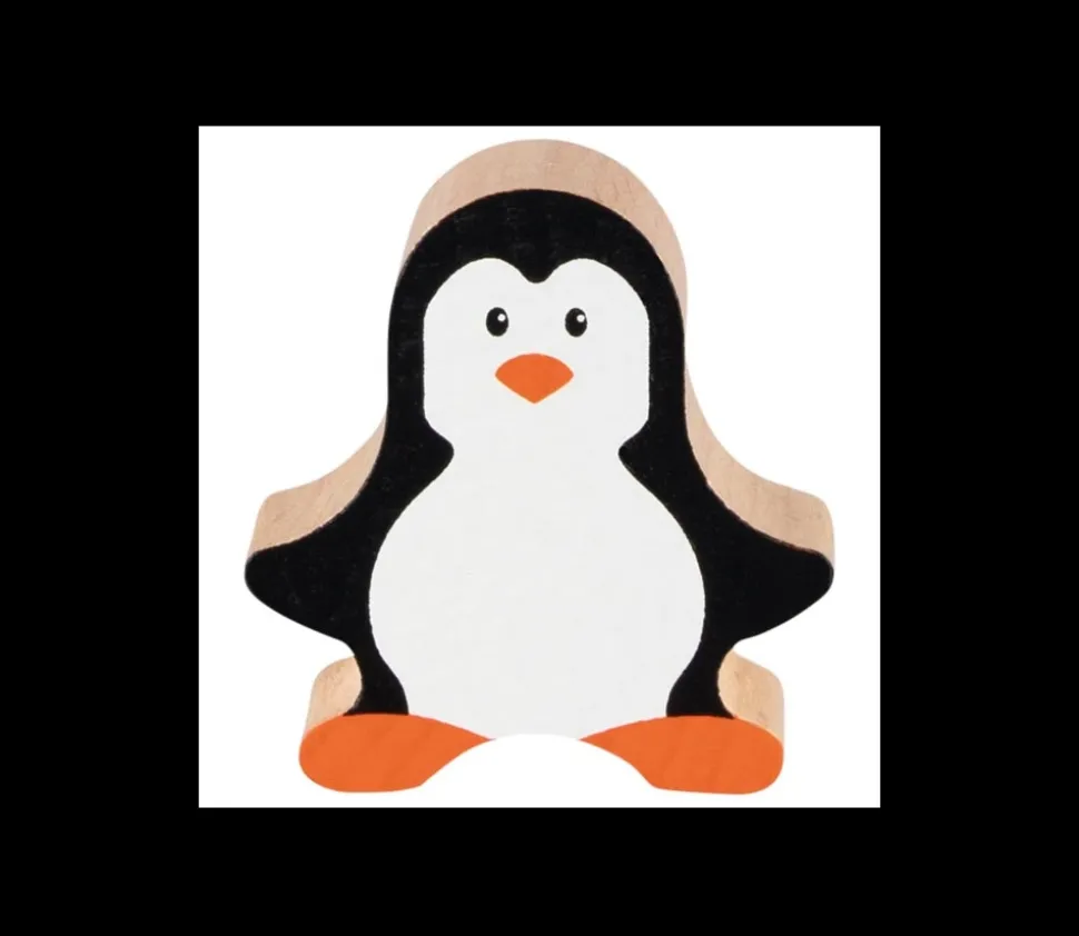 Pingouin en bois 40 x 42 x 15 mm à l'unité
