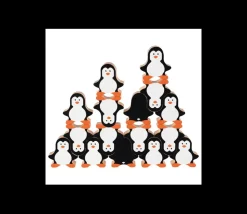 Pingouin en bois 40 x 42 x 15 mm à l'unité