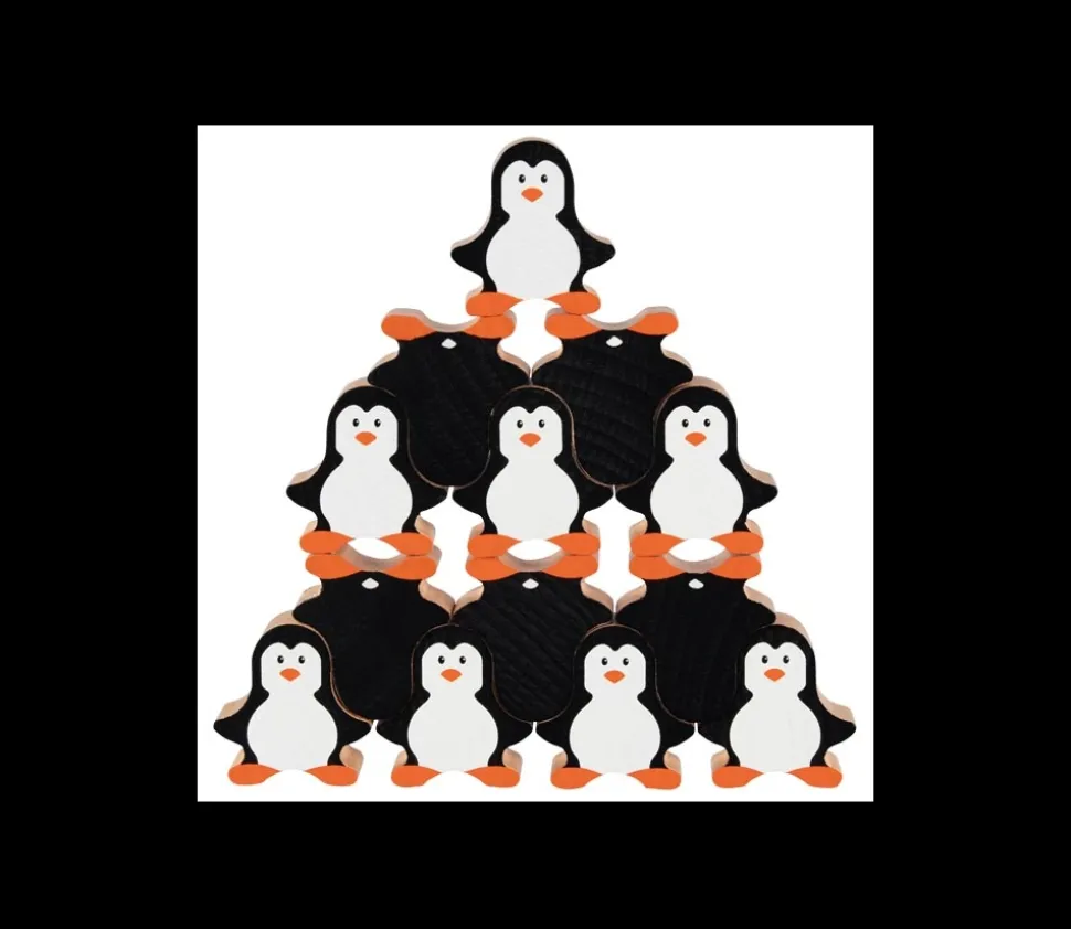 Pingouin en bois 40 x 42 x 15 mm à l'unité