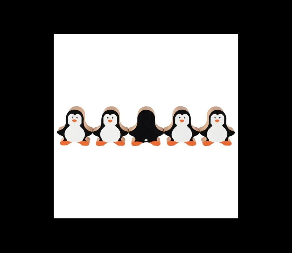 Pingouin en bois 40 x 42 x 15 mm à l'unité