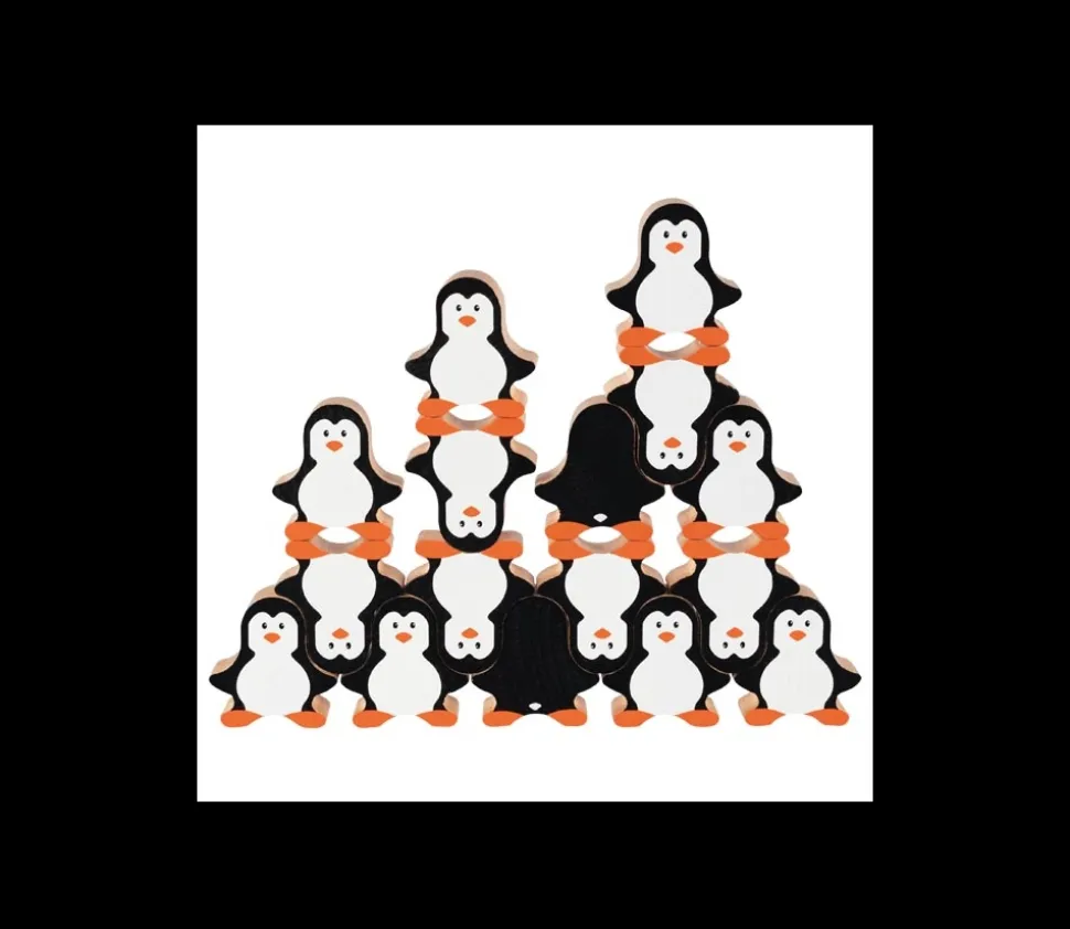 Pingouin en bois 40 x 42 x 15 mm à l'unité