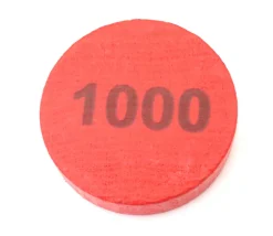 Pion 1000 - Palet bois 5 cm rouge 52 x 13 mm à l'unité