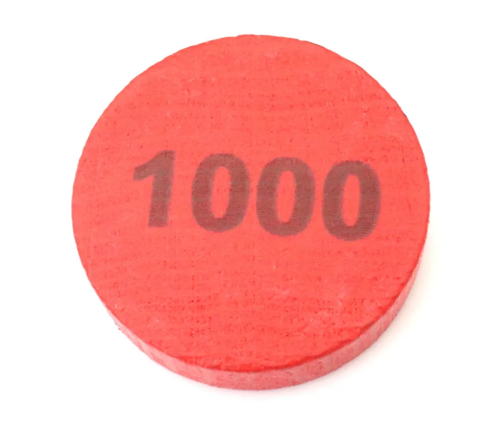 Pion 1000 - Palet bois 5 cm rouge 52 x 13 mm à l'unité