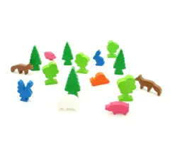 Pion arbre en bois 36x25x10 mm