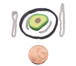 Pion Avocat en bois 17 x 13 x 5 mm