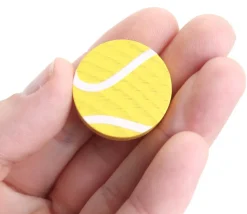 Pion balle de tennis en bois 2,5 cm pour jeu