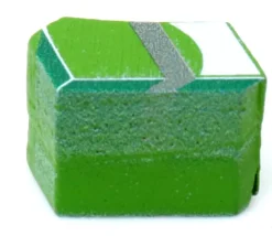 Pion billets de banque en bois 15 x 8 x 10 mm - argent monnaie