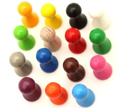 Pion bois 15 x 27 mm pour jeu à l'unité