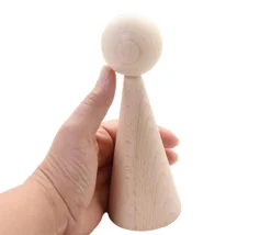 Pion bois géant 16 cm pour jeu diam 6 cm