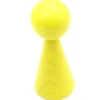 Pion bois XXL 10 cm JAUNE pour jeu. Grand pion 100 mm diam 43 mm