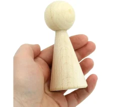 Pion bois XXL 10 cm pour jeu. Grand pion 100 mm diam 43 mm