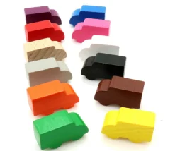 Pion camion coloré pour jeu 21 x 12 x 8 mm à l'unité